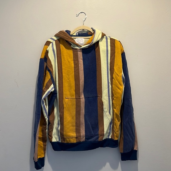 Urban Outfitters Other - Urban Outfitters Vertical Striped Multi-Color Hoodie Small